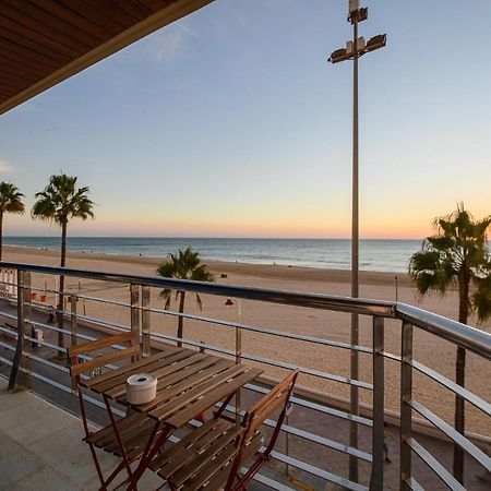 Preciado Apartamento Con Vistas Frontales Al Mar Cádiz Exteriör bild
